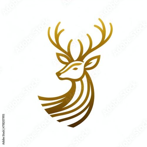 Wallpaper Mural deer head vector logo type Torontodigital.ca