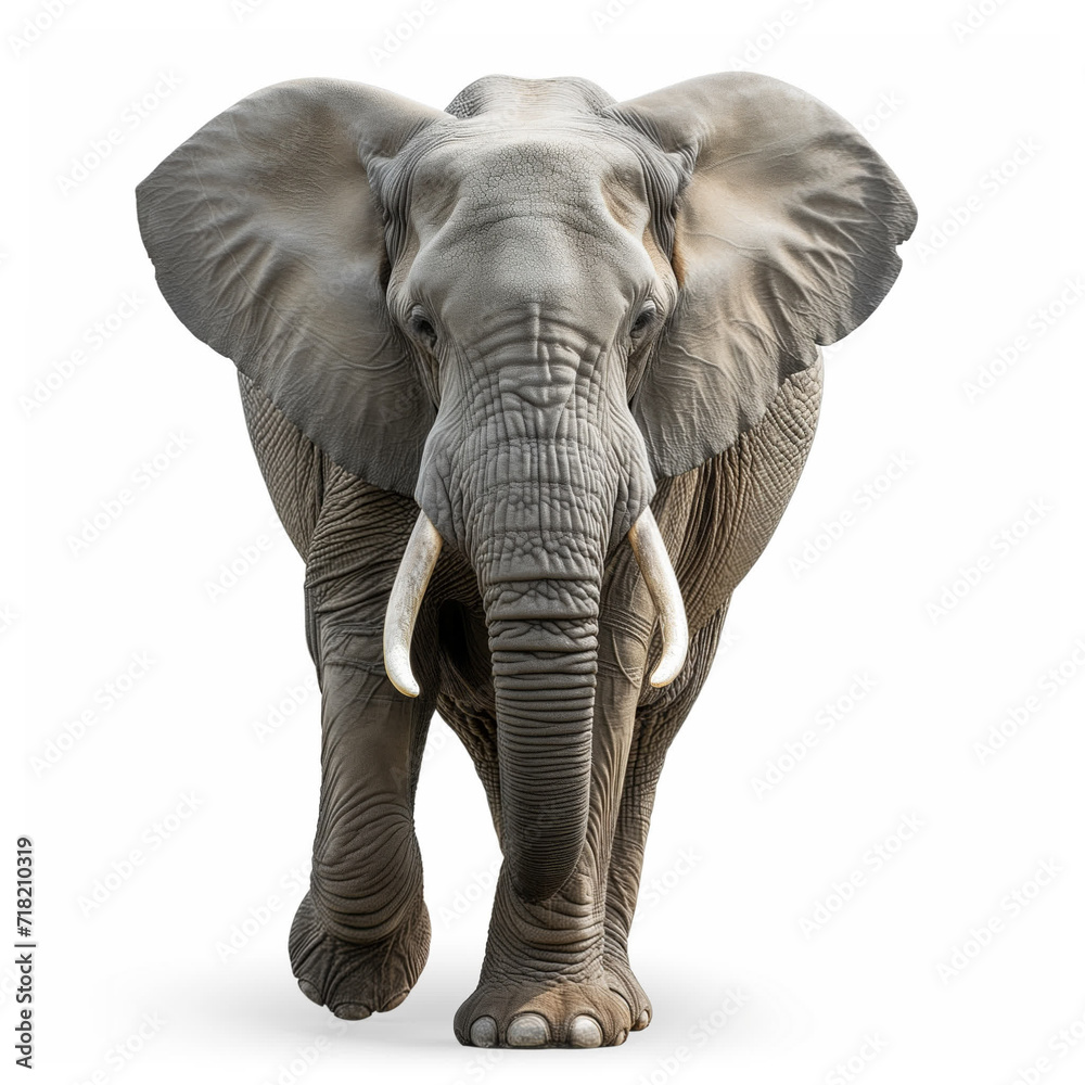 Fototapeta premium elephant on a white background