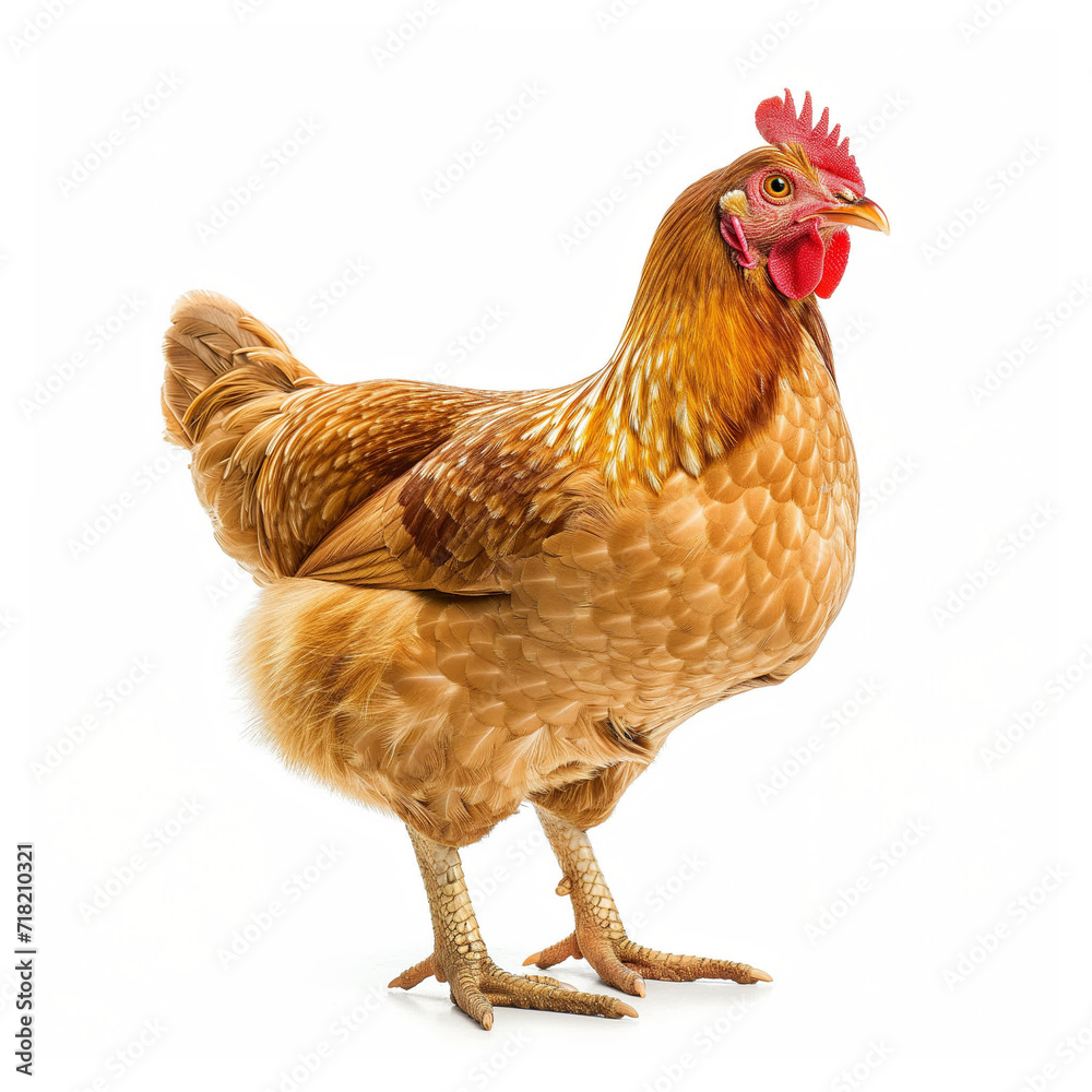 Fototapeta premium chicken on a white background