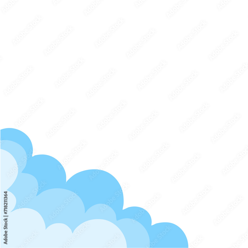 Cloud corner border Cloud corner border