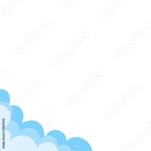 Cloud corner border 