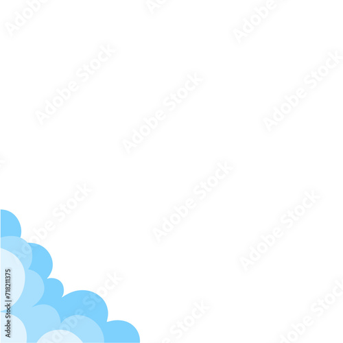 Cloud corner border 