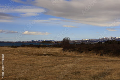 View on a mountain in the Northeastern Region of Iceland