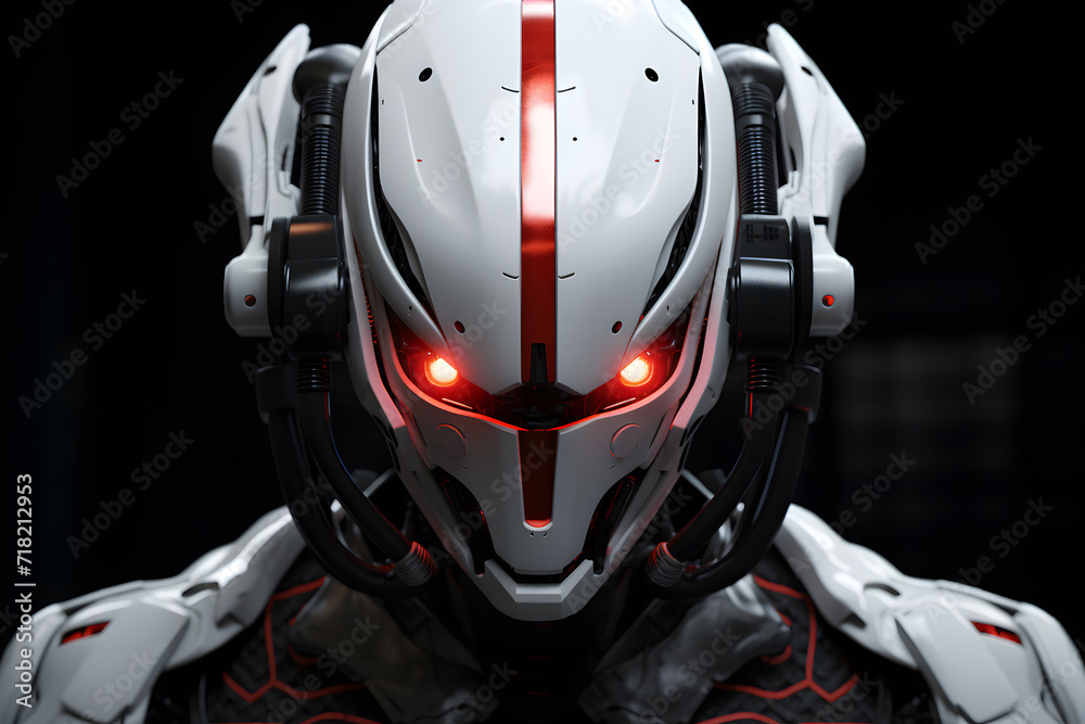 cyber person robot head cyber person robot head