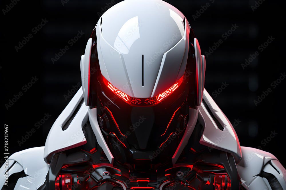cyber person robot head cyber person robot head