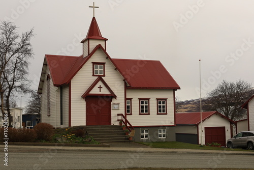 Fototapeta Naklejka Na Ścianę i Meble -  Akureyri is a town in northern Iceland