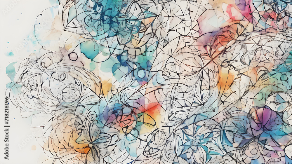 Abstract watercolor background template . Abstract Modern Backgrounds design. AI generated image Abstract watercolor background template . Abstract Modern Backgrounds design. AI generated image