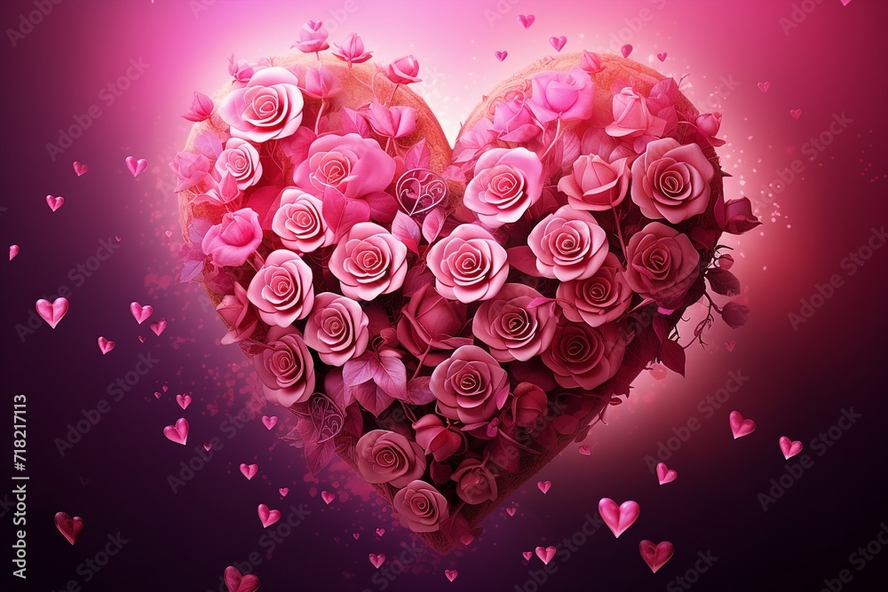 Gesture Love Valentines Day Petals Background Gesture Love Valentines Day Petals Background