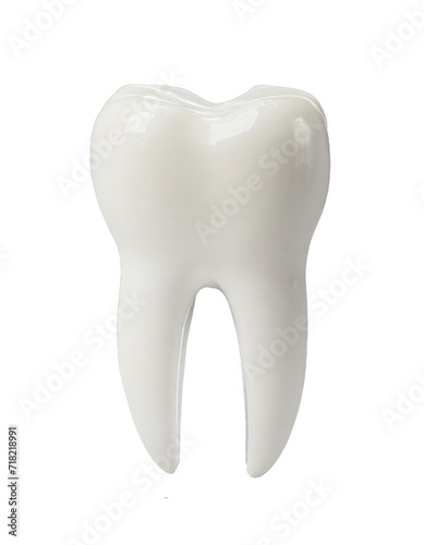 white teeth models cut out. Dental health and hygiene concept