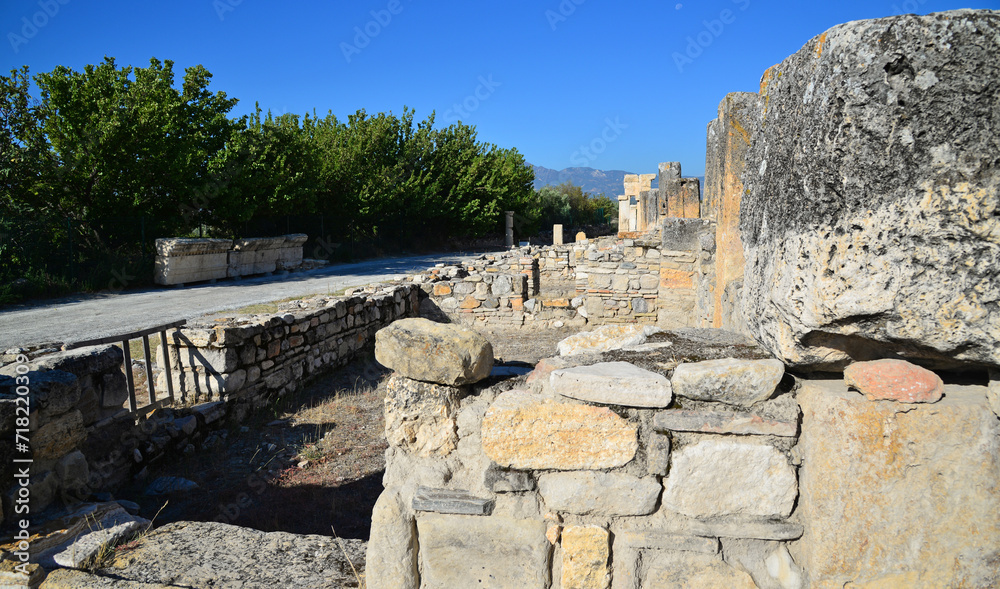 Tripolis Ancient City in Denizli, Turkey.