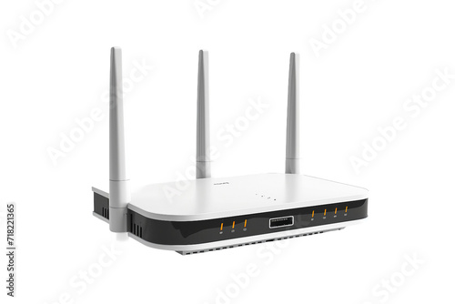 Smart WiFi Router with Advanced Connectivity on transparent background PNG by Generative A.I.