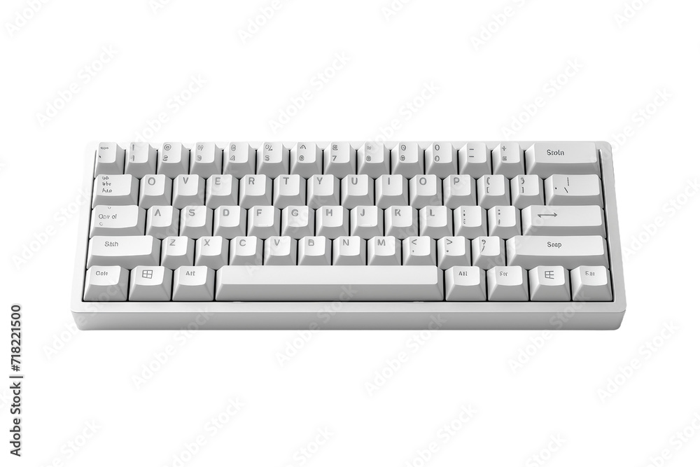 Wireless Mechanical Keyboard on transparent background PNG by Generative A.I. Wireless Mechanical Keyboard on transparent background PNG by Generative A.I.