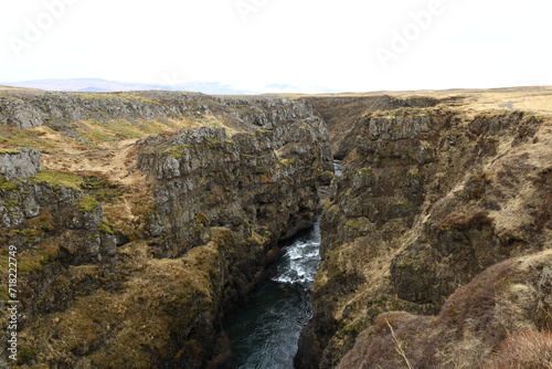 Koluglj  fur is a very pretty canyon located in the north of Iceland and known for its Kolufossar falls that flow to the bottom of the gorge