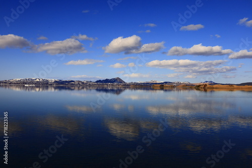 Mývatn is a shallow lake situated in an area of active volcanism in the north of Iceland, near Krafla volcano © clement