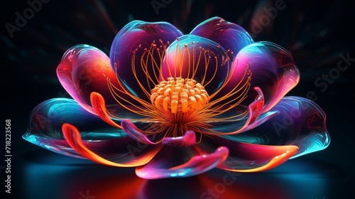 Nature’s quiet narrative spun in radiant threads of light, generative ai