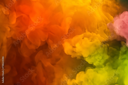 Abstract colorful, multicolored smoke spreading, bright background for advertising or design, wallpaper for gadget