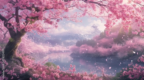 Sakura Symphony: A Blossoming Tale in Japan's Springtime © MAY