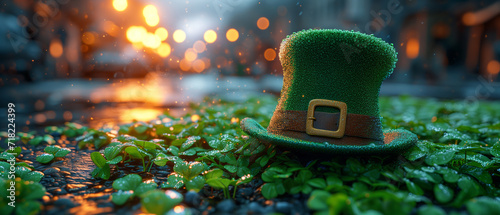 Leprechaun's Legacy: A St. Patrick's Day Tribute. AI Generative. photo