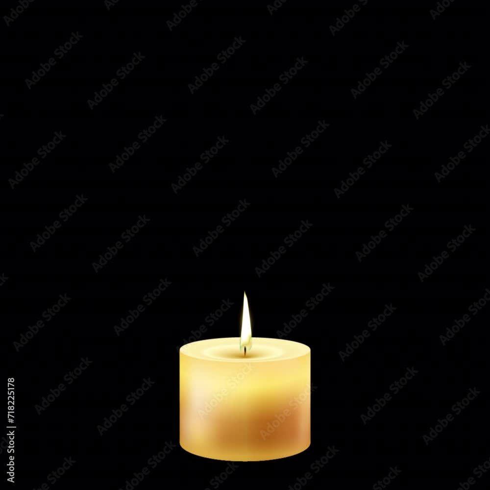Candles Loop With Alpha Channel Candles Loop With Alpha Channel