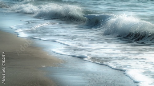 Whispering Waves: Curves on a Tranquil Shoreline