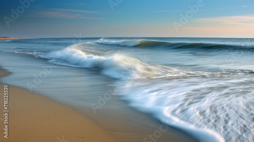 Whispering Waves: Curves on a Tranquil Shoreline