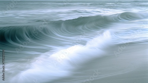 Whispering Waves: Curves on a Tranquil Shoreline