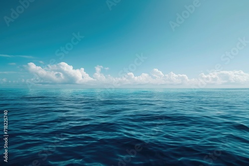 A scenic view of the ocean as seen from a boat. Perfect for travel and adventure themes