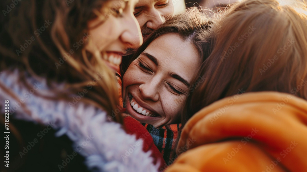 candidate being comforted by friends or family after a rejection, highlighting support systems and resilience candidate being comforted by friends or family after a rejection, highlighting support systems and resilience