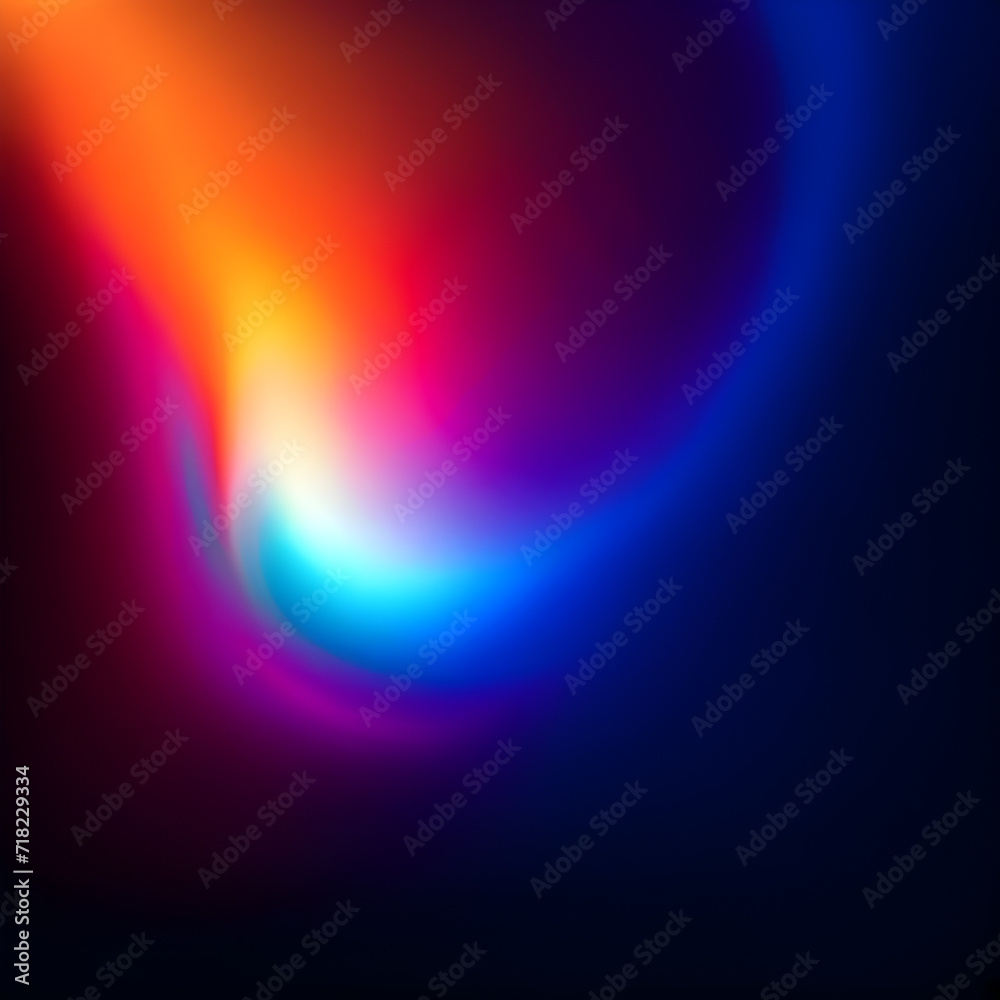 Fototapeta premium Dark Orange Blue Gradient Abstract Background Illustration