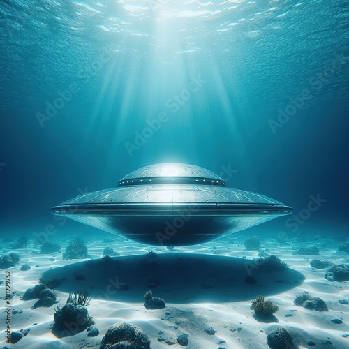 A UFO lurking under water