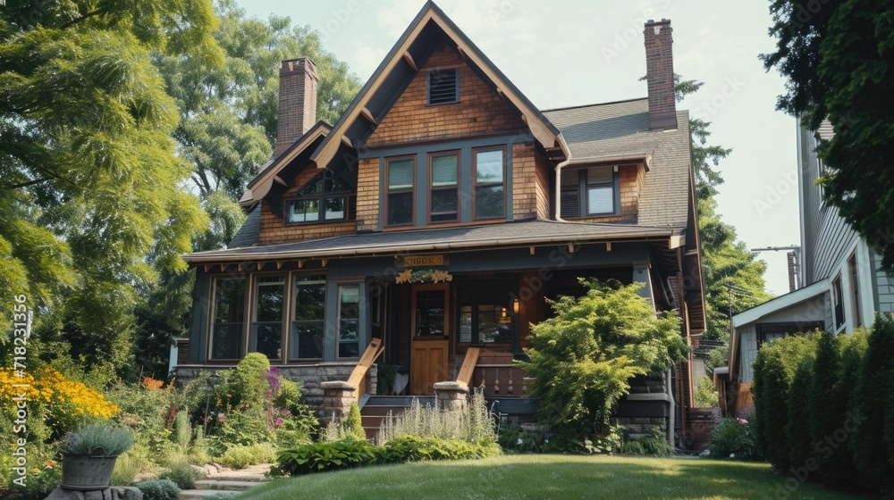 A large house with a porch and a front porch. Ideal for real estate, architecture, and home-related projects A large house with a porch and a front porch. Ideal for real estate, architecture, and home-related projects
