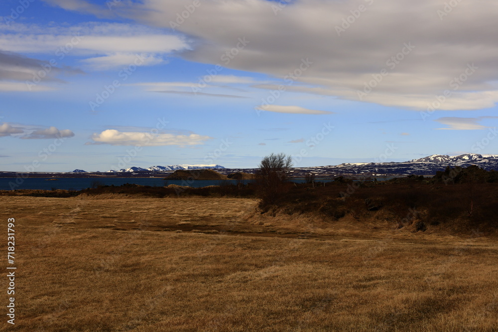 View on a mountain in the Northeastern Region of Iceland View on a mountain in the Northeastern Region of Iceland