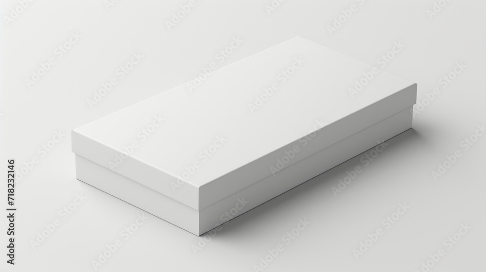 White Box on Surface, Minimalist, Clean, and Simple