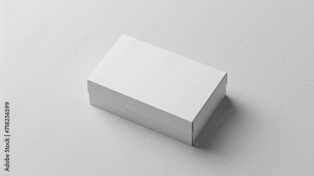 White Box on Table, A Simple and Minimalistic Arrangement. White Box on Table, A Simple and Minimalistic Arrangement.