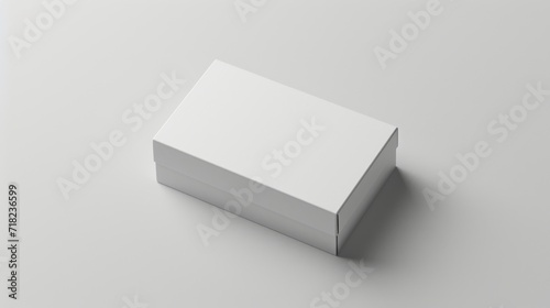 White Box on Table, A Simple and Minimalistic Arrangement.