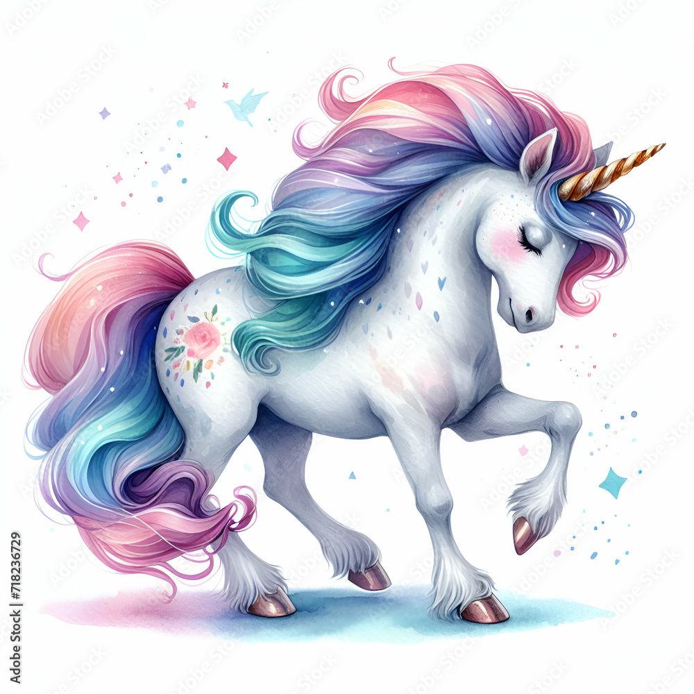 Unicorn isolated on white background Unicorn isolated on white background