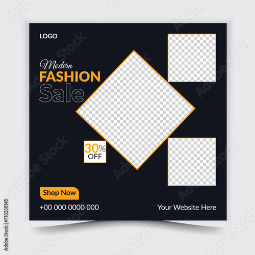 Fashion Social Media Post Template Design
