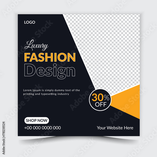 Fashion Social Media Post Template Design
