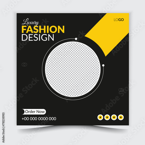 Fashion Social Media Post Template Design