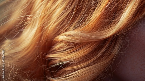 A close-up shot of a person with vibrant red hair. Perfect for fashion or beauty related projects