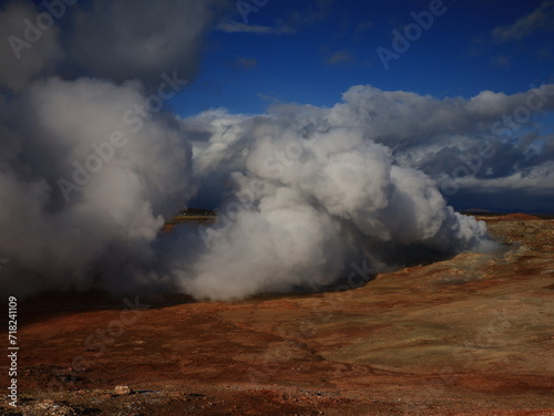 Gunnuhver is an impressive and colourful geothermal field of various mud pools and fumaroles in the southwest part of the Reykjanes Peninsula