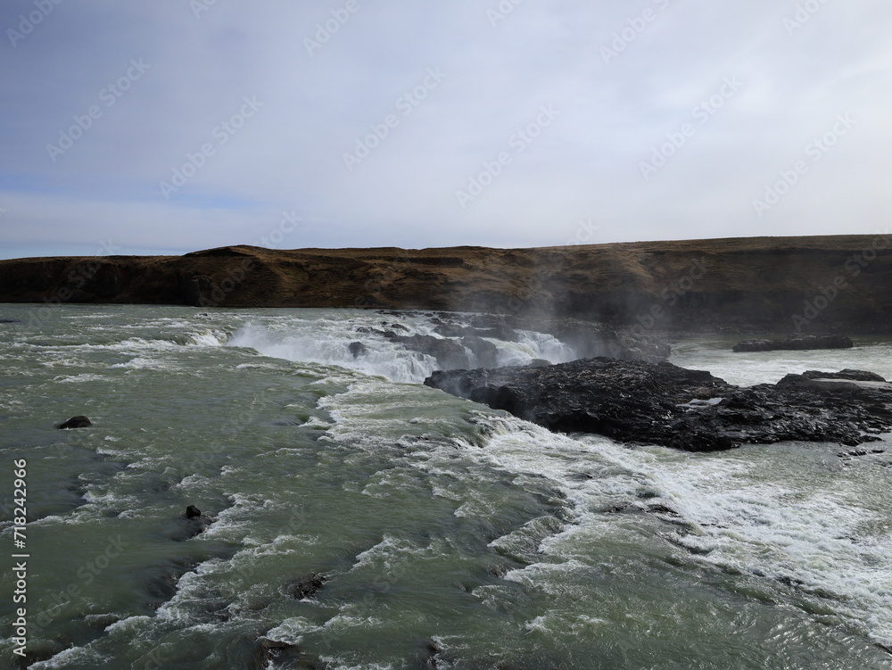 Urriĭafoss is a waterfall in Iceland located in the south of the country, on the course of the Þjórsá.