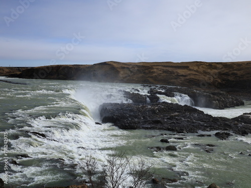 Urri  afoss is a waterfall in Iceland located in the south of the country  on the course of the   j  rs  .