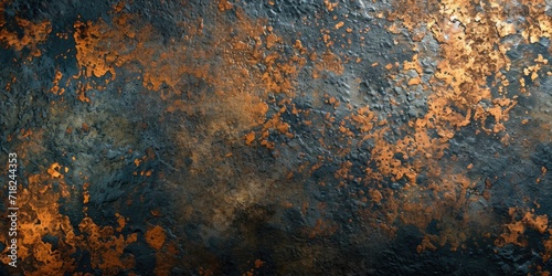 A close-up view of a rusted metal surface. This image can be used to depict decay, deterioration, or an aged industrial look.