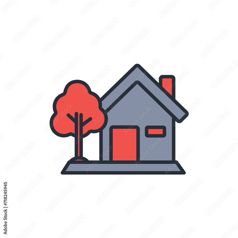 House icon. vector.Editable stroke.linear style sign for use web design,logo.Symbol illustration. House icon. vector.Editable stroke.linear style sign for use web design,logo.Symbol illustration.