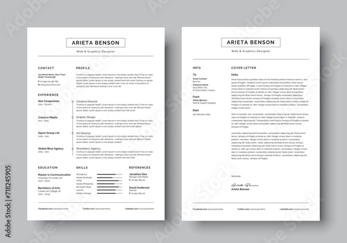 Modern Clean Resume Cv Template