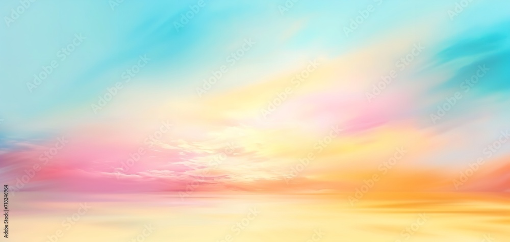 Colorful Clouds Background in the Air Over the Sunrise