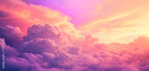 Abstract Sky with Vibrant Colors in the Style of Contemporary Art © zahidcreat0r