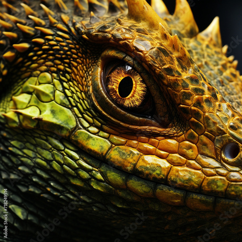 Dazzling Movie Texture Fierce Big Lizard   reated with Generative Ai