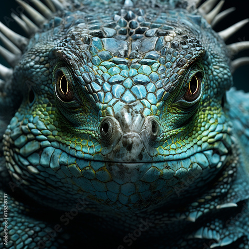 Dazzling Movie Texture Fierce Big Lizard   reated with Generative Ai